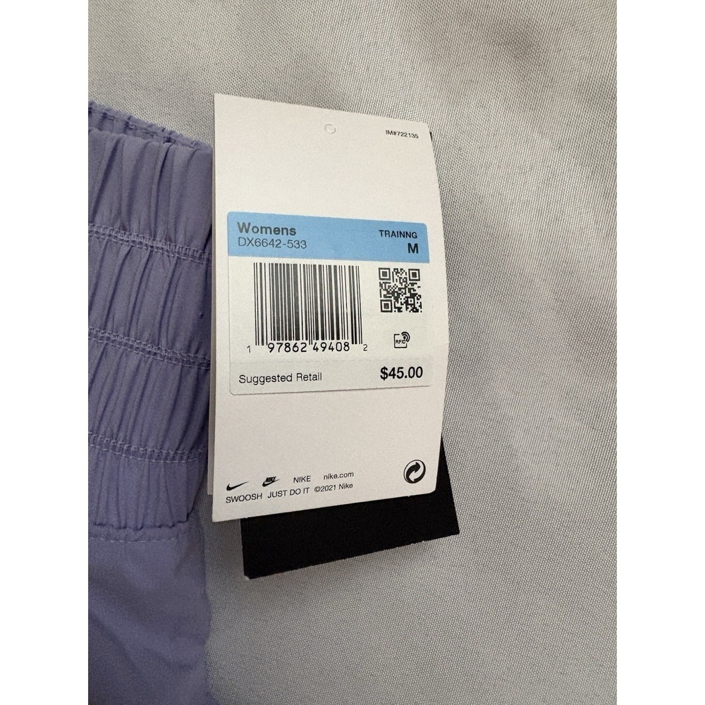 NEW NIKE Dri Fit 3" Running Shorts Lined Light Purple DX6642-533 Women's Medium - Picture 4 of 9
